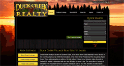 Desktop Screenshot of duckcreekrealty.com